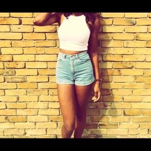 American Apparell high waist shorts
